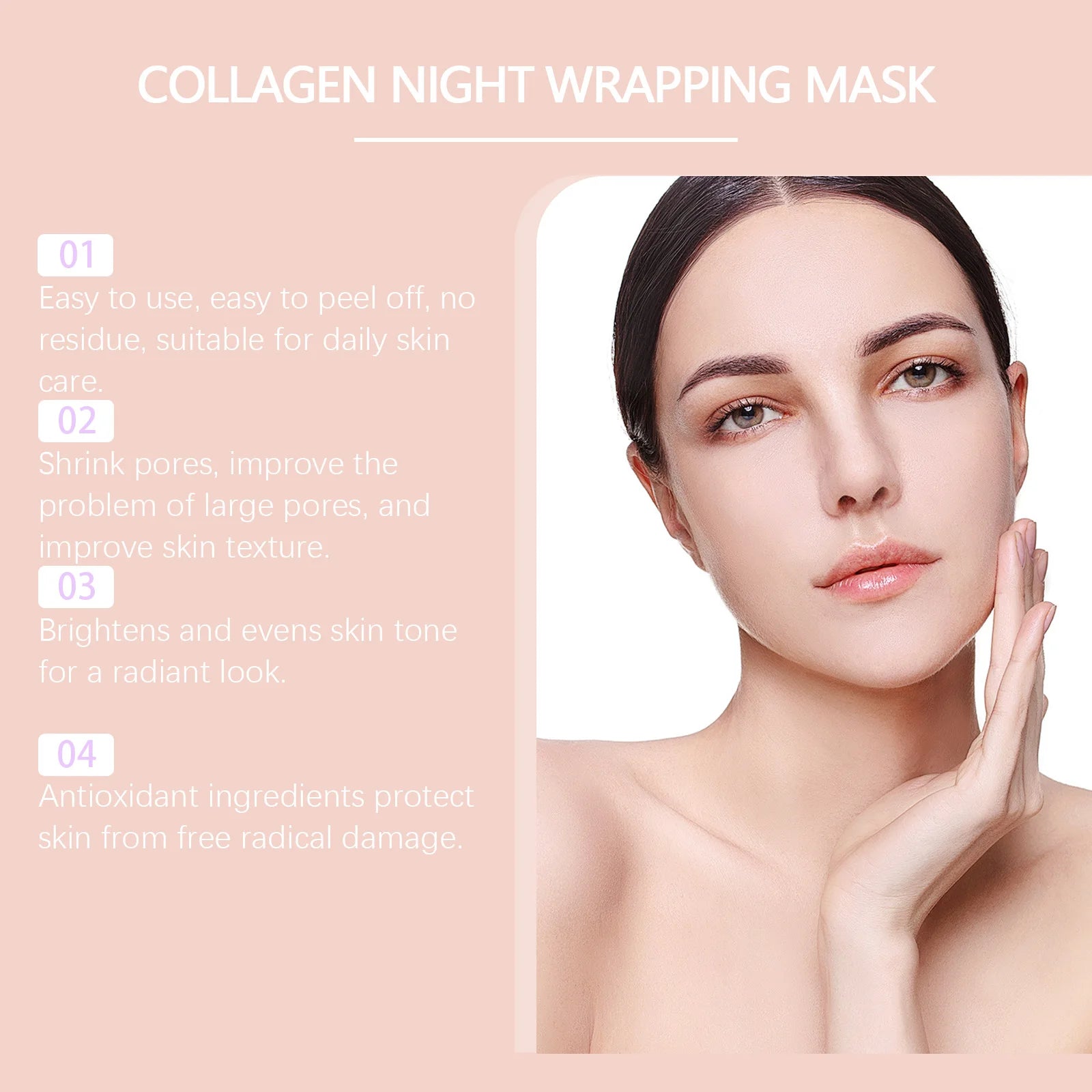 Collagen Night Wrapping Mask Peel Off Sleeping Mask - 10