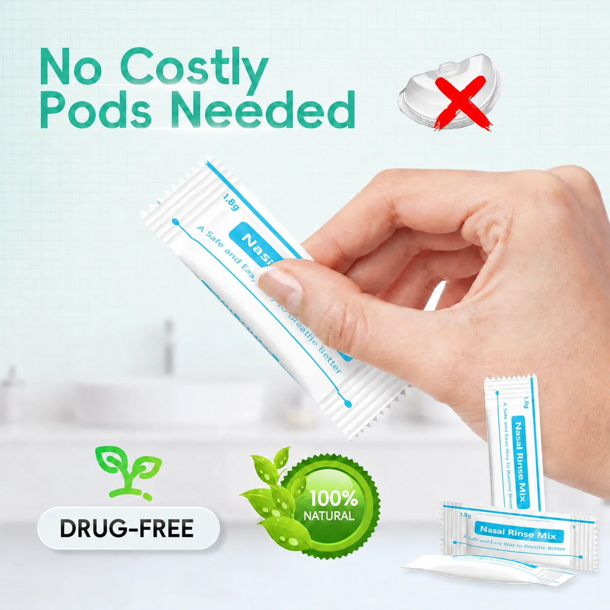 Mornwell Electric Nasal Irrigator Sinus Rinse Machine