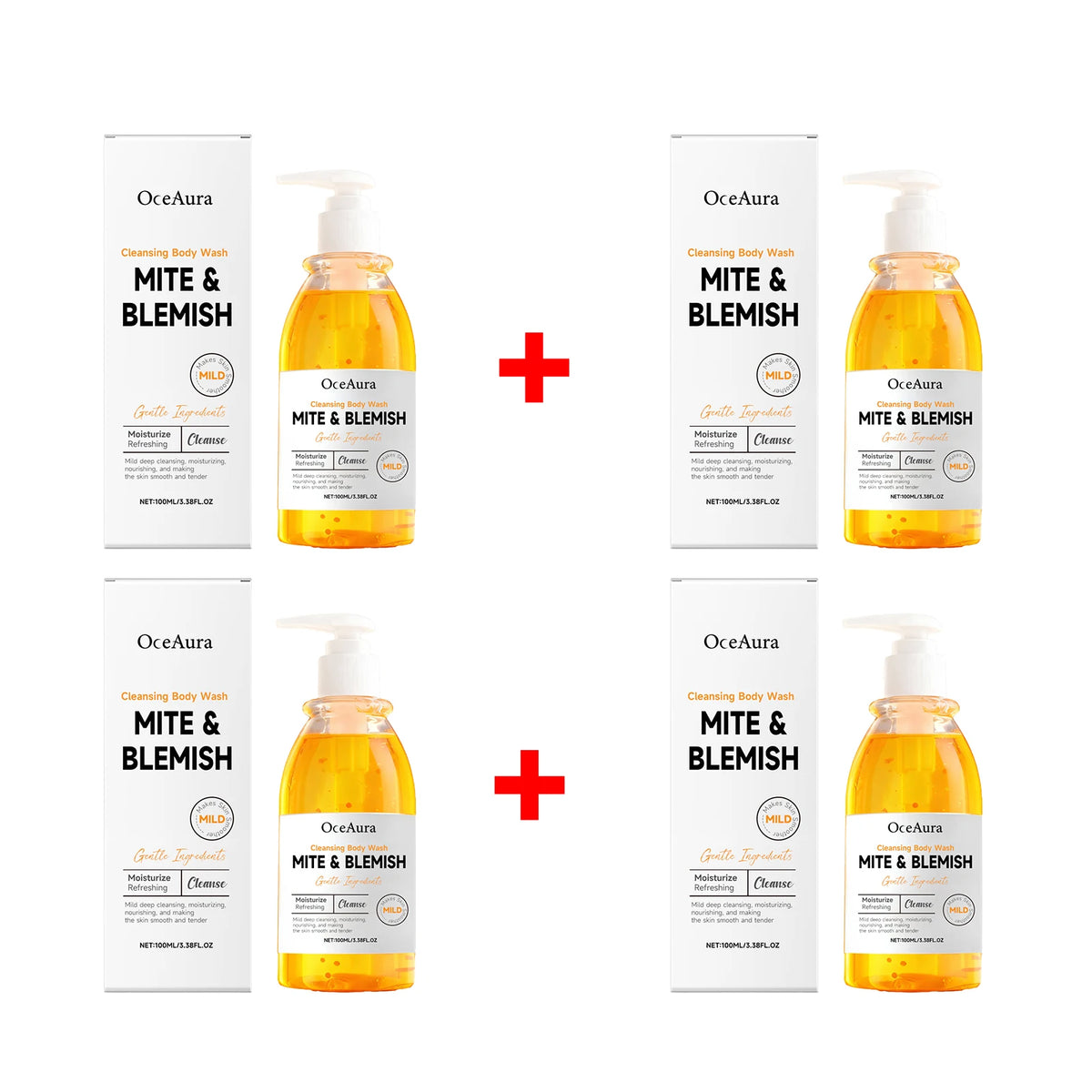 Anti Mite Acne Control Cleansing Body Wash Shower Gel