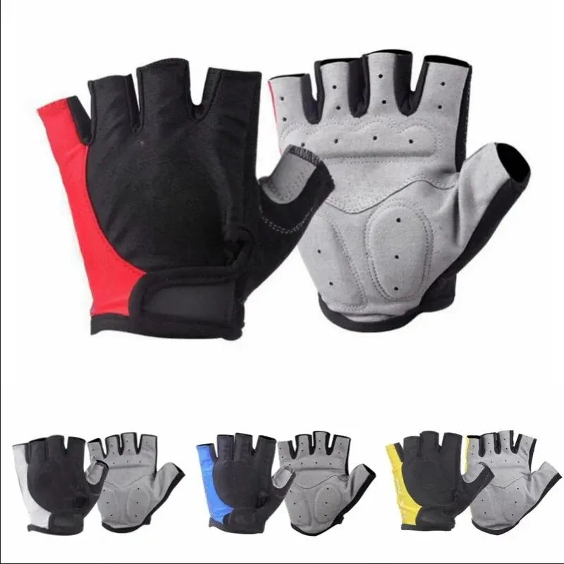 Anti Slip Half Finger Cycling Gloves Breathable Sports Training Mitts