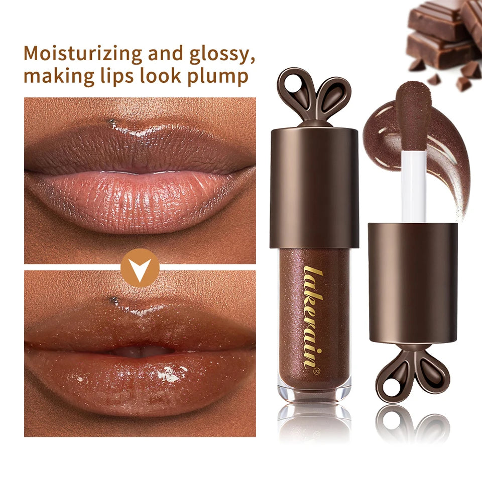 Honey Chocolate Lip Gloss Set Moisturizing Lip Oil Plumper - 23