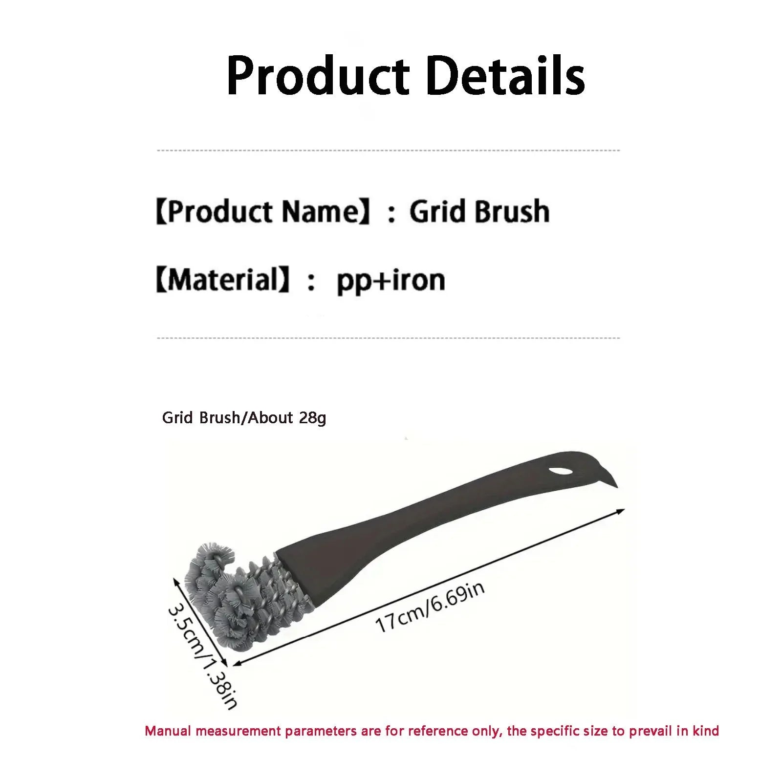 BBQ Grill Cleaning Brush 2-in-1 Scraper Tool for Stove and Oven - 7