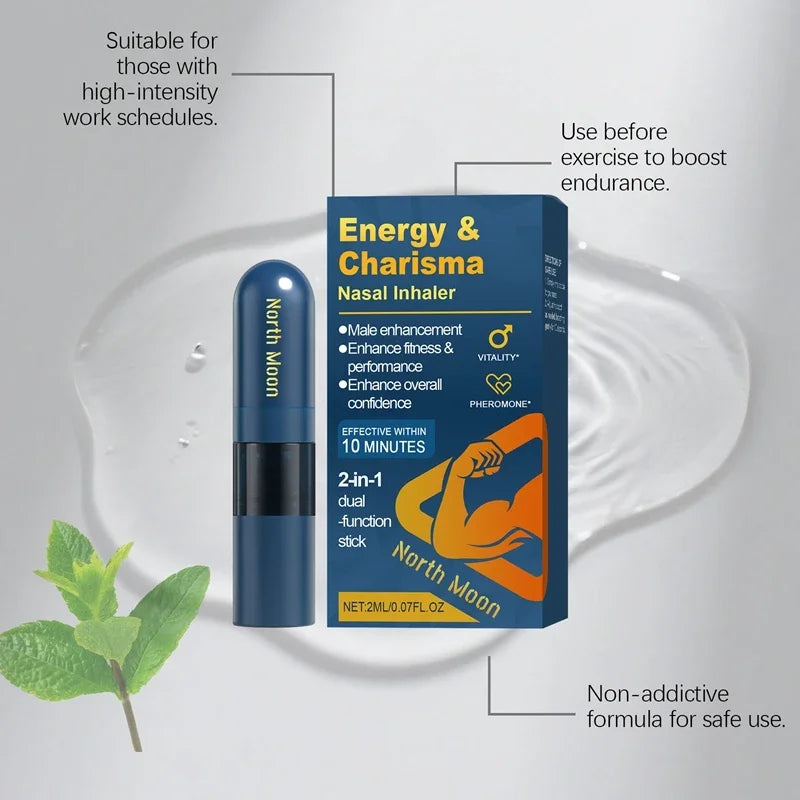 Mens Nasal Suction Stick Mild Nourishing Cooling Daily Body Care Inhaler - 9