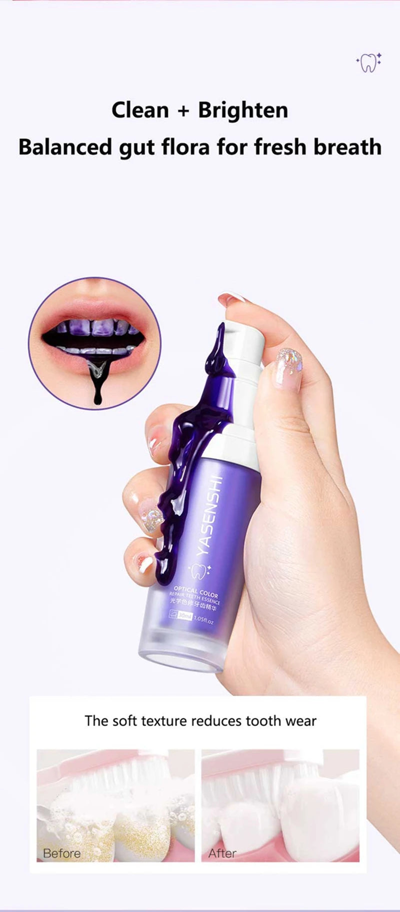 Whitening Toothpaste Fresh Teeth Oral Hygiene Deep Cleaning - 16