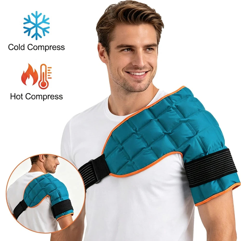 Portable Knee Ice Pack Wrap Hot Cold Compress Support