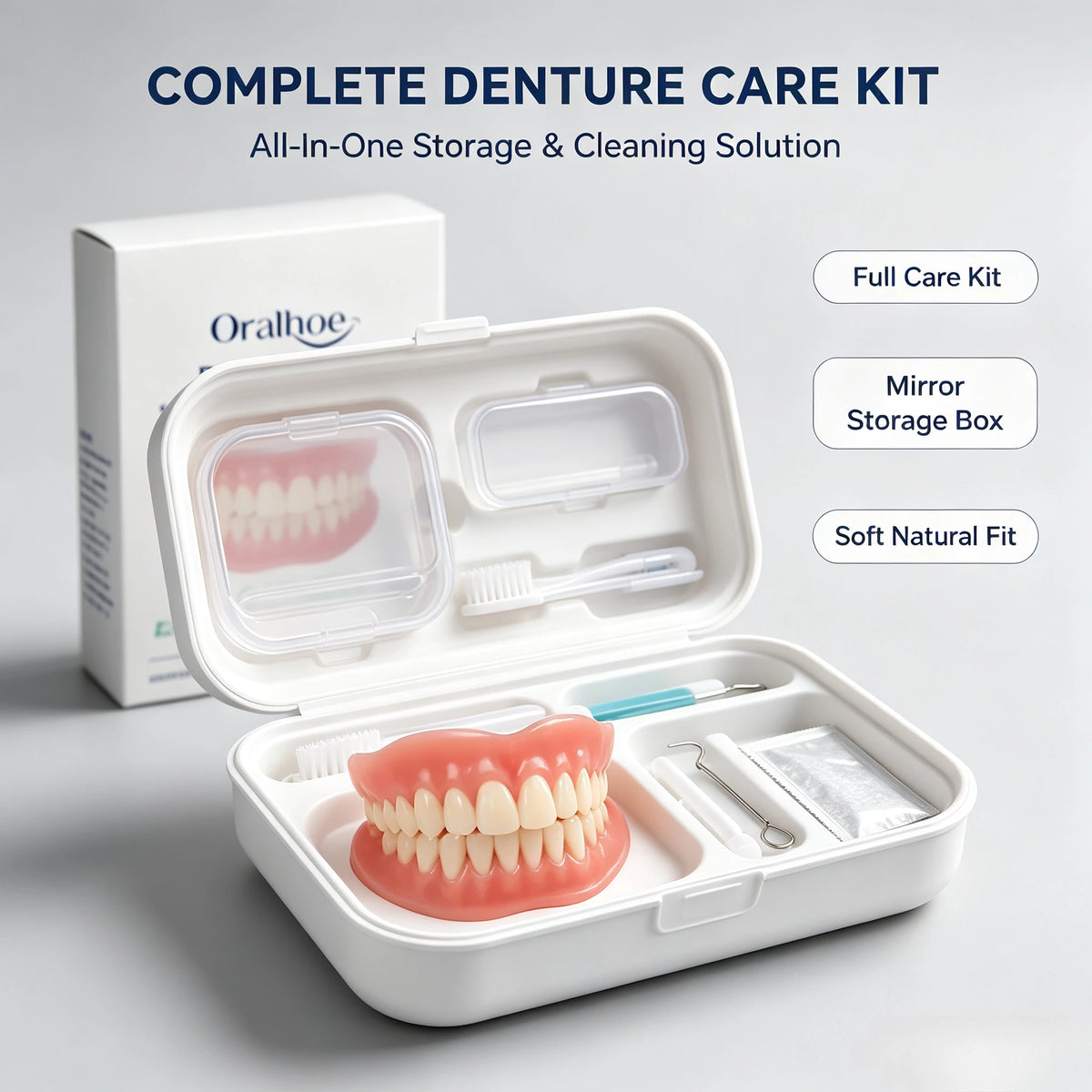 Adjustable Cosmetic Dentures Fake Teeth Set