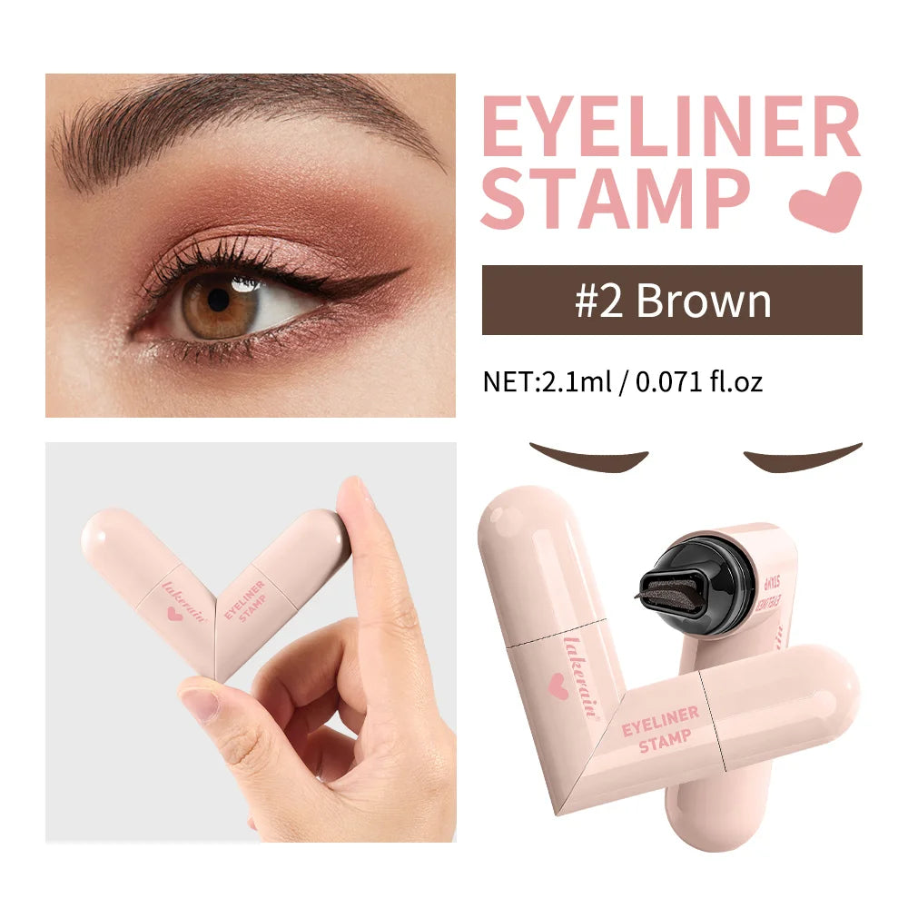 Triangle Liquid Eyeliner Stamp Waterproof Winged Pencil Pen
