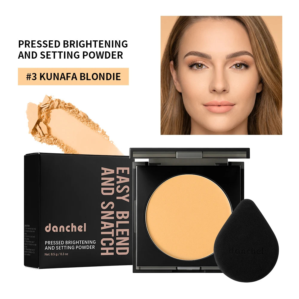 Soft Matte Pressed Powder Oil Control Setting Powder Face Makeup - 25