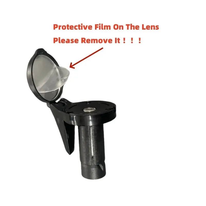 Bicycle Rear View Mirror Drop Bar Mount Convex Cycling Safety Reflector - 2