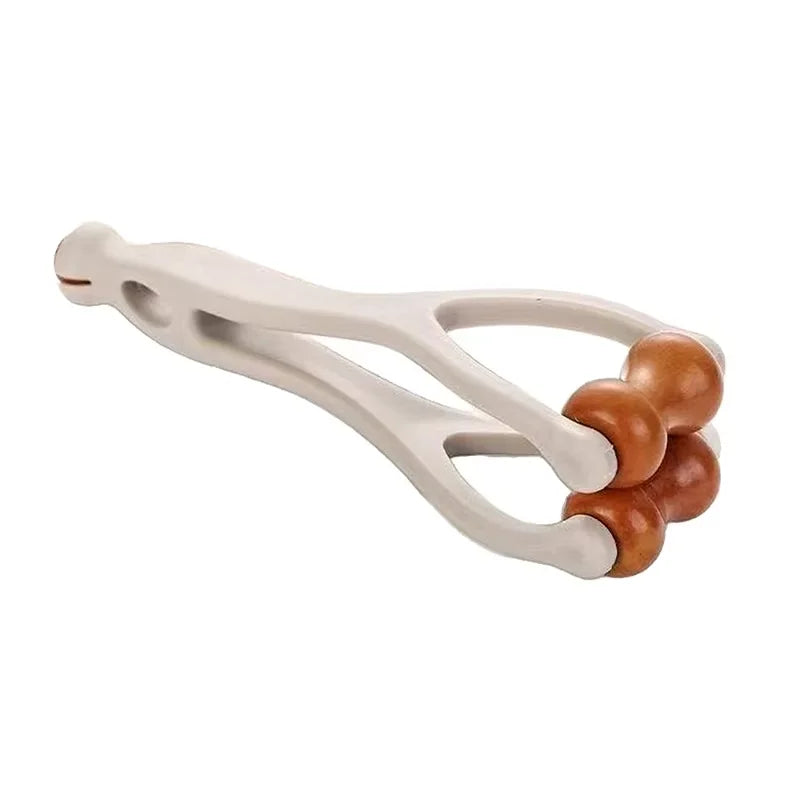 Wood Finger Massage Roller Hand Acupressure Stick Relief Tool - 16