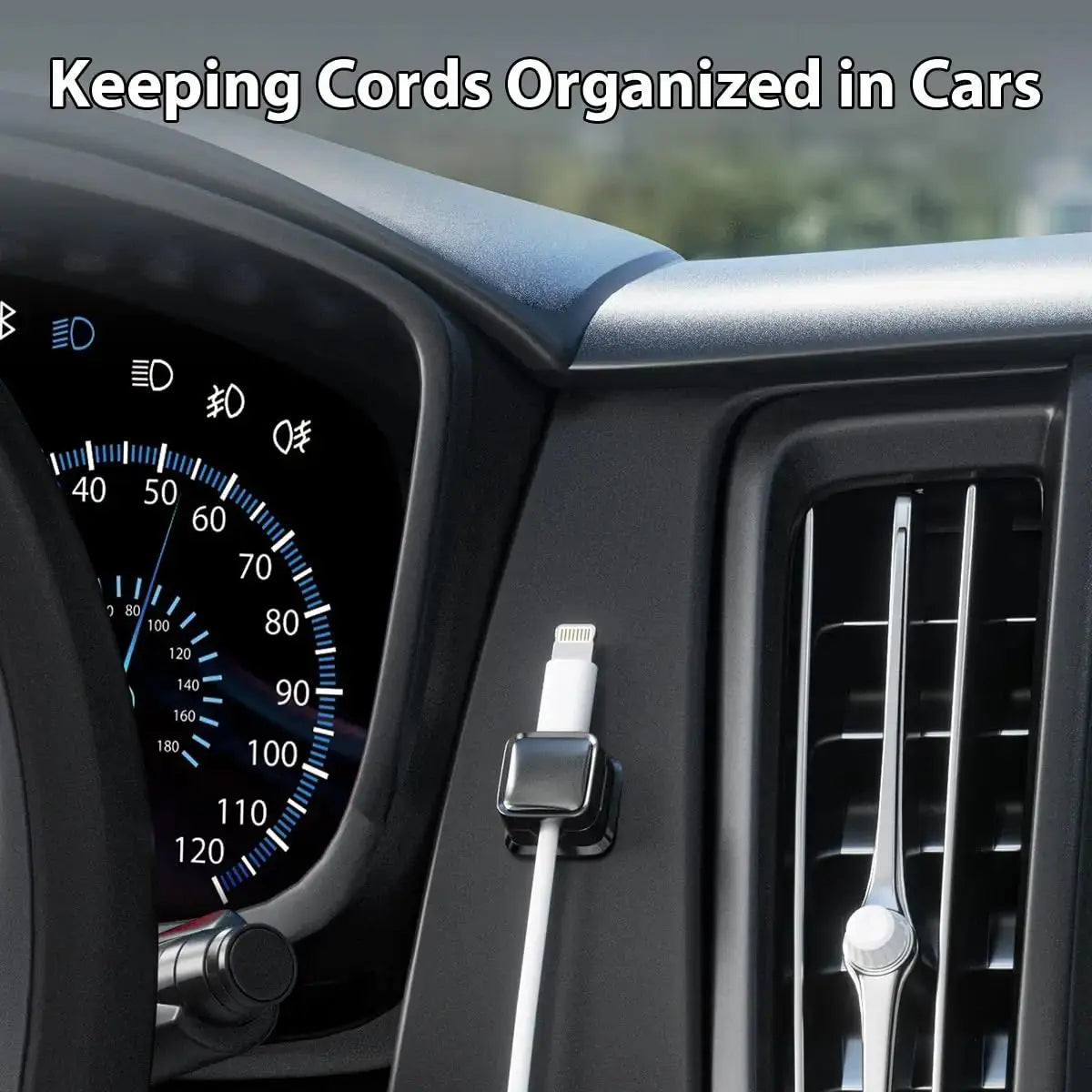 Magnetic Cable Clips Adhesive Cord Organizer Desk Wire Management Holder - 9