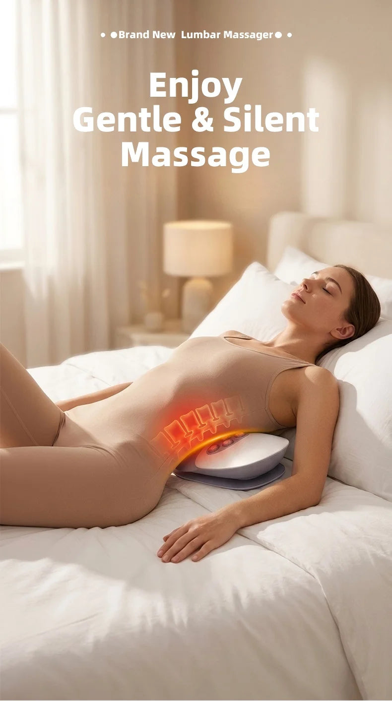 Electric Lumbar Traction Device Wireless Back Stretcher Massager