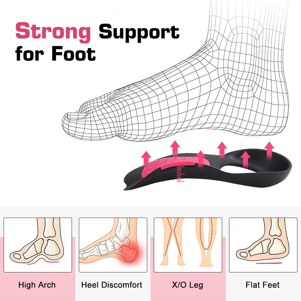 TPE Arch Support Insoles Flat Feet Corrective Shoe Inserts