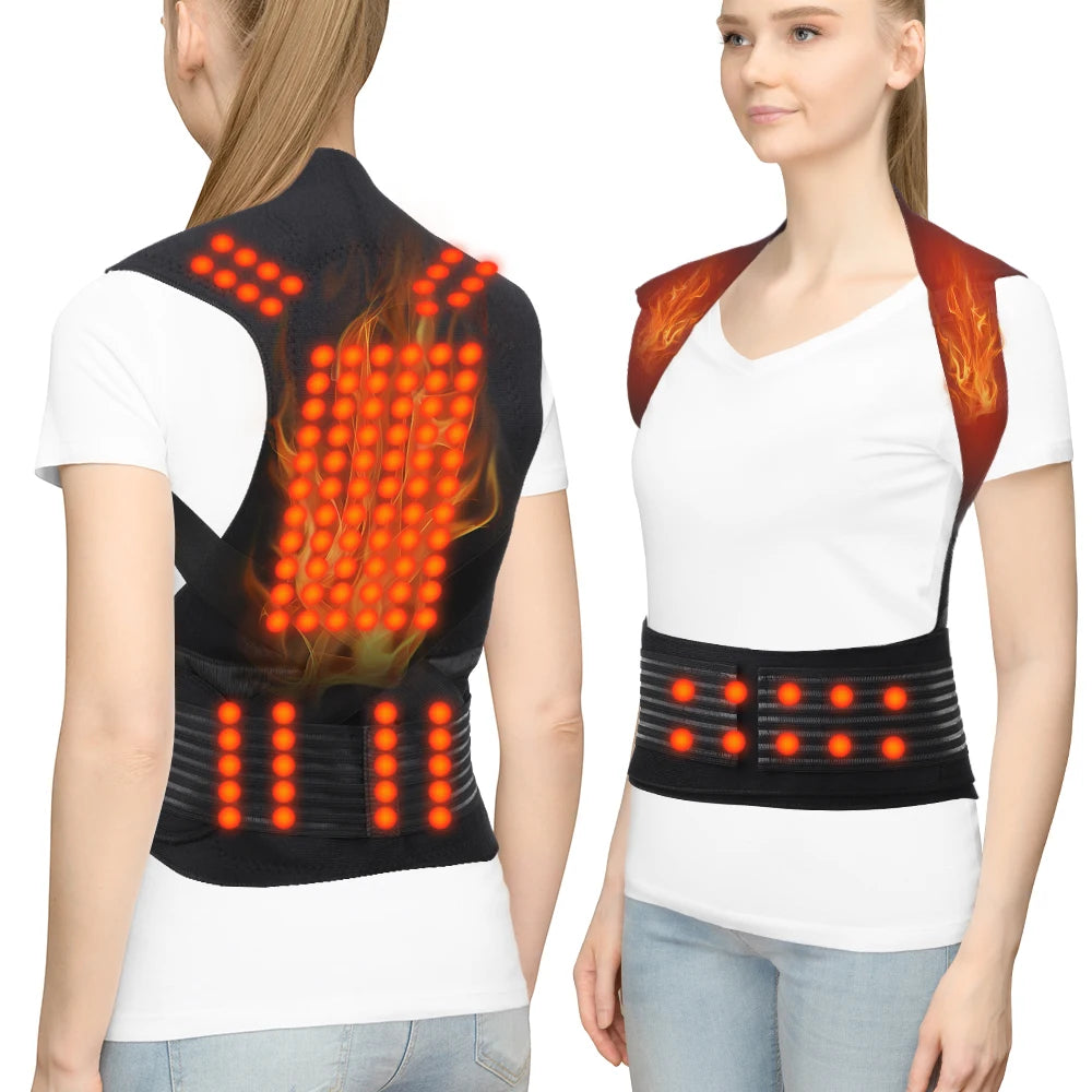 Tourmaline Magnetic Self Heating Back Waist Vest Brace