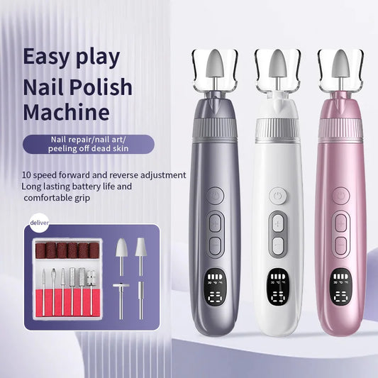 Electric Nail File Set Cordless Manicure Pedicure Drill Machine