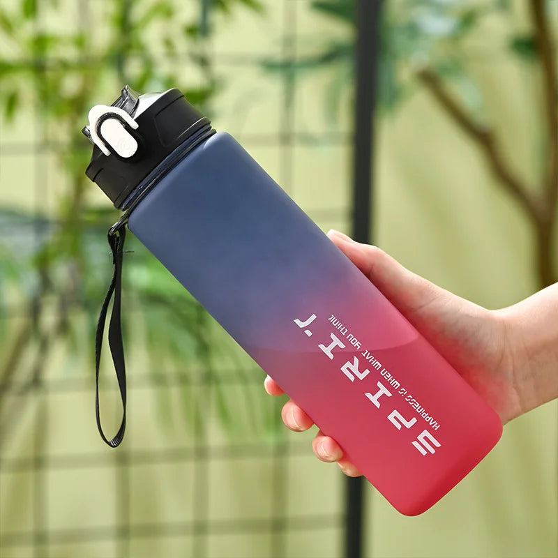 800ML Leakproof Sports Water Bottle Portable Shaker for Fitness Hiking