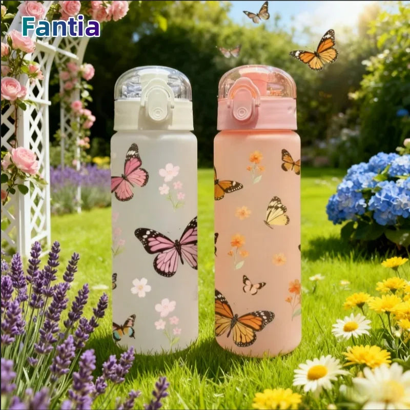 780ml Butterfly Sports Water Bottle Leak Proof Gym Jug BPA Free