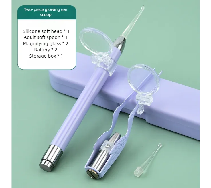 LED Ear Wax Removal Kit Ear Cleaner Tool Set - 22