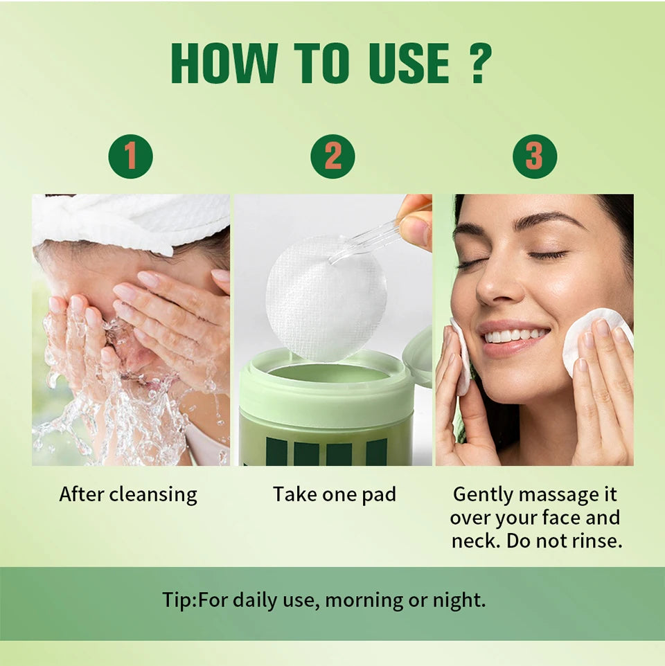 Nicotinamide Skincare Toner Pads Brightening Facial Mask