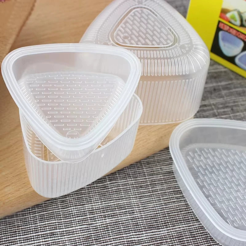 2pc Triangle Sushi Onigiri Mold Set Rice Ball Press Maker Bento Tool