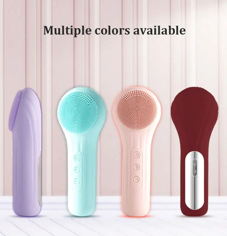 Sonic Facial Cleansing Brush Electric Face Scrubber Exfoliator - 14