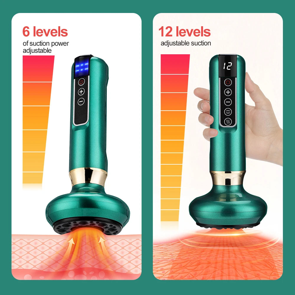 Electric Guasha Cupping Massager Scraping Body Shaping Tool - 21