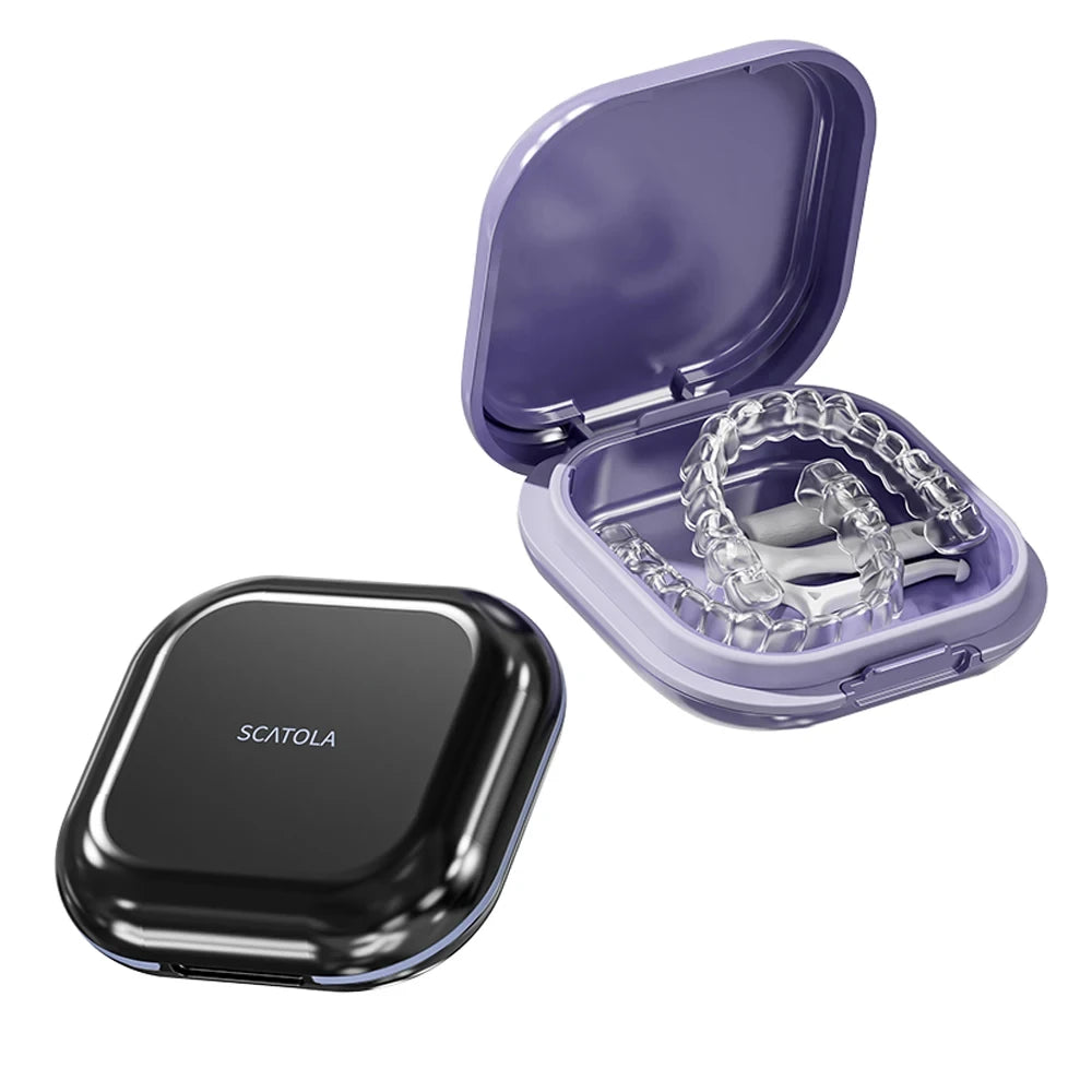 Orthodontic Retainer Case Portable Denture Storage Box