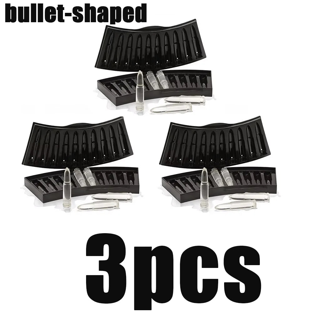 Bullet Ice Cube Tray Silicone Mold for Whiskey Cocktails and Parties - 17