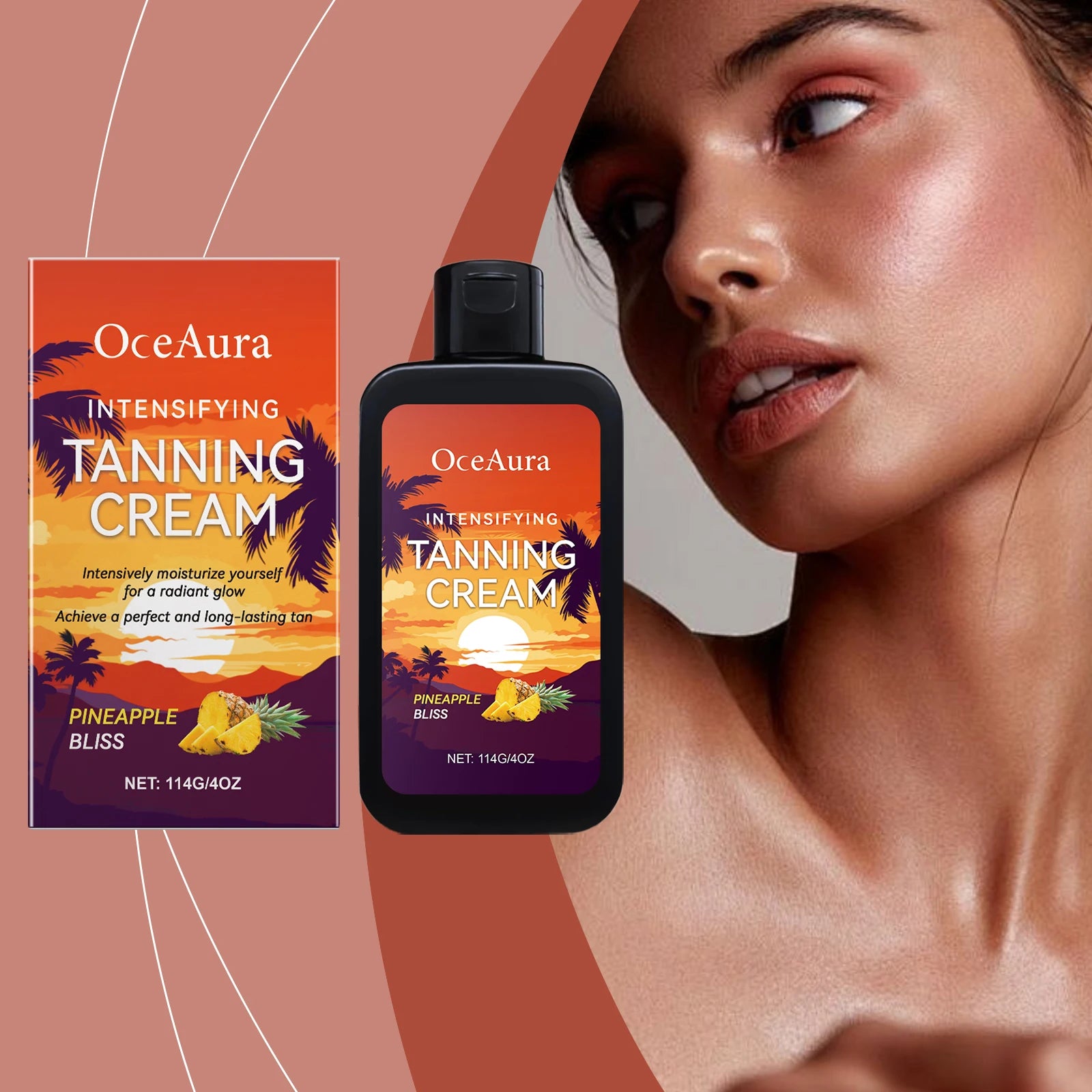 Body Tanning Cream Solarium Bronzing Lotion - 7
