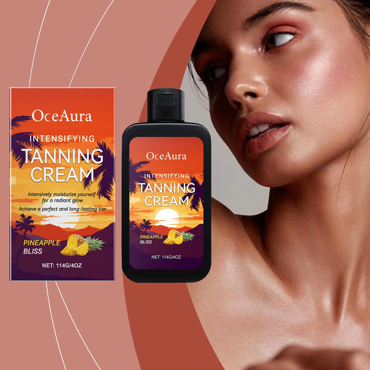 Body Tanning Cream Solarium Bronzing Lotion