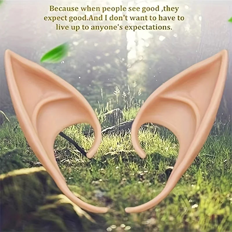 Elf Ears Cosplay Costume Accessories Fairy Angel Party Props 1 10 Pairs - 6
