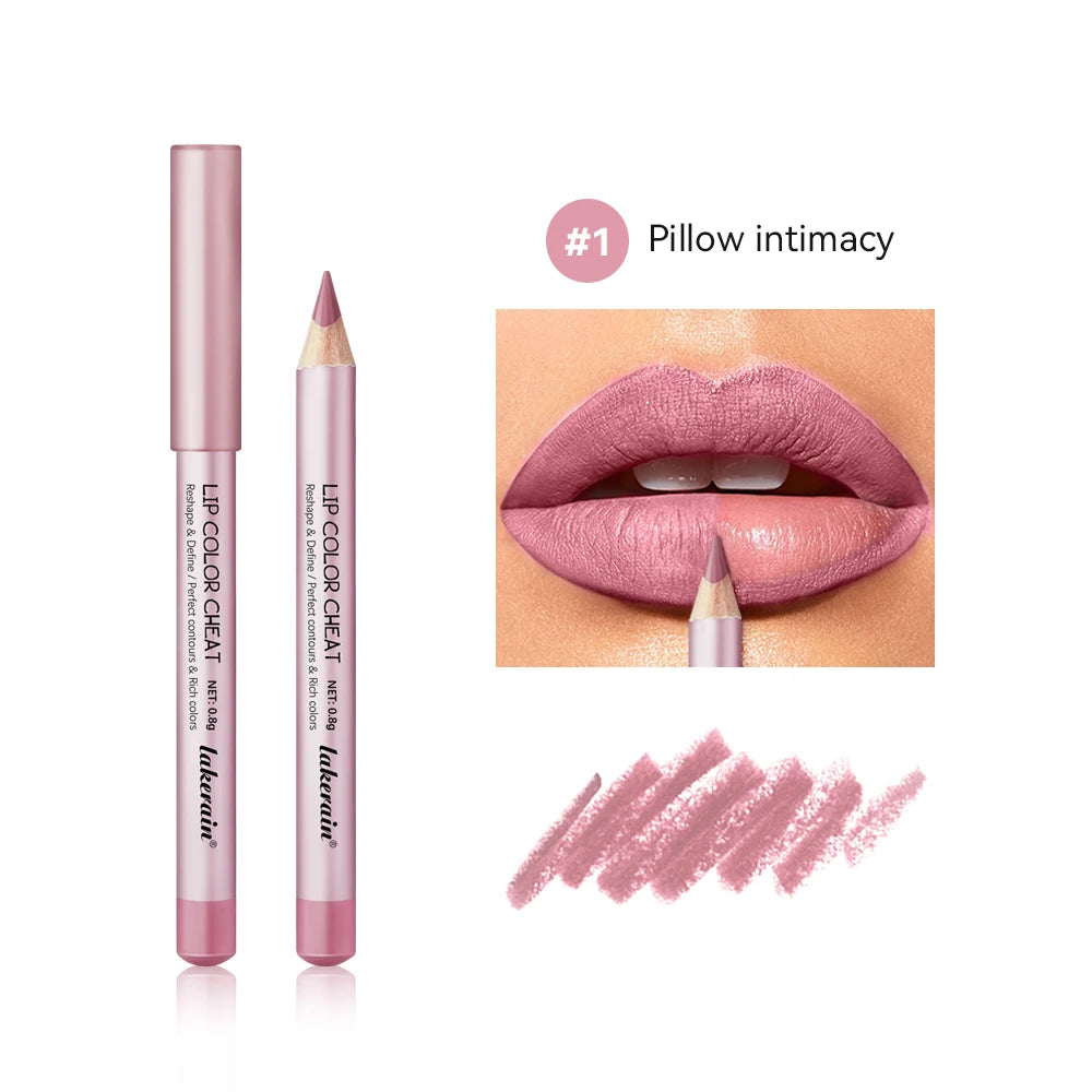Matte Lip Pencil Waterproof Brown Lip Liner Stain - 22