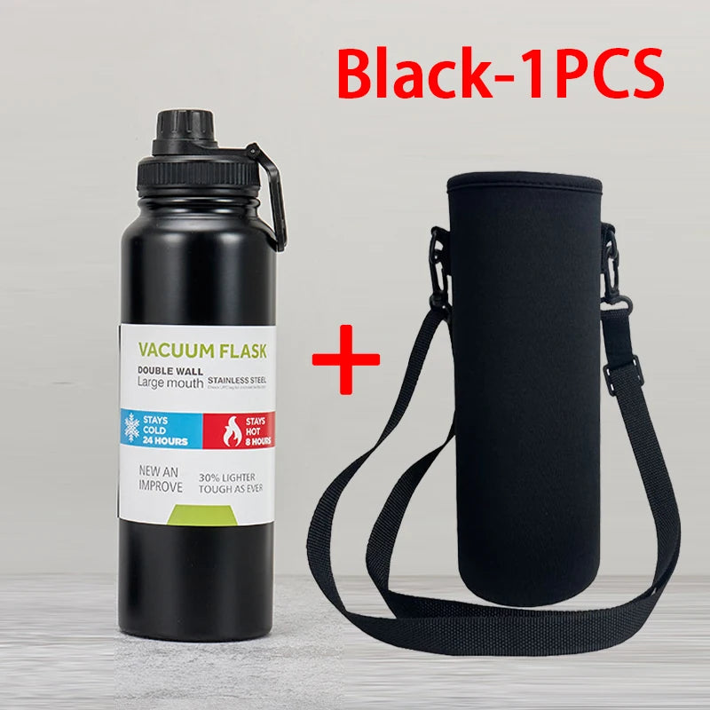 Insulated Stainless Steel Vacuum Flask Thermal Water Bottle Sport Cup
