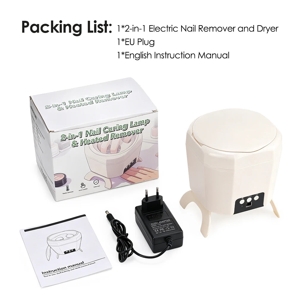2 in 1 Electric Nail Gel Remover and Curing Dryer Lamp