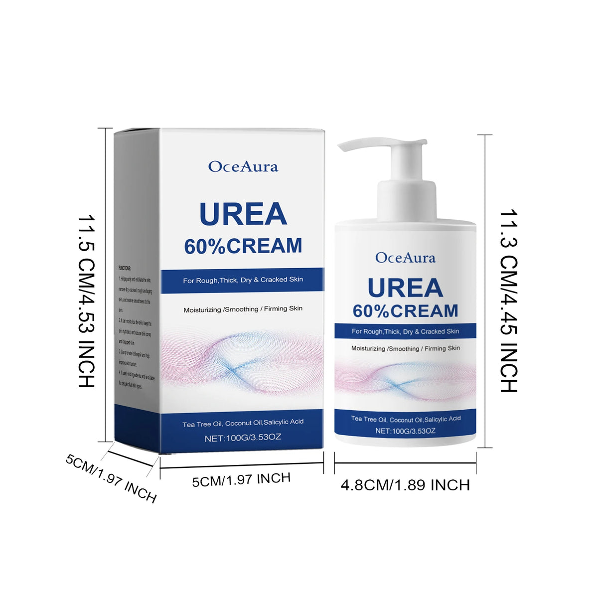 60% Urea Moisturizing Foot Cream Cracked Heel Repair & Callus Remover