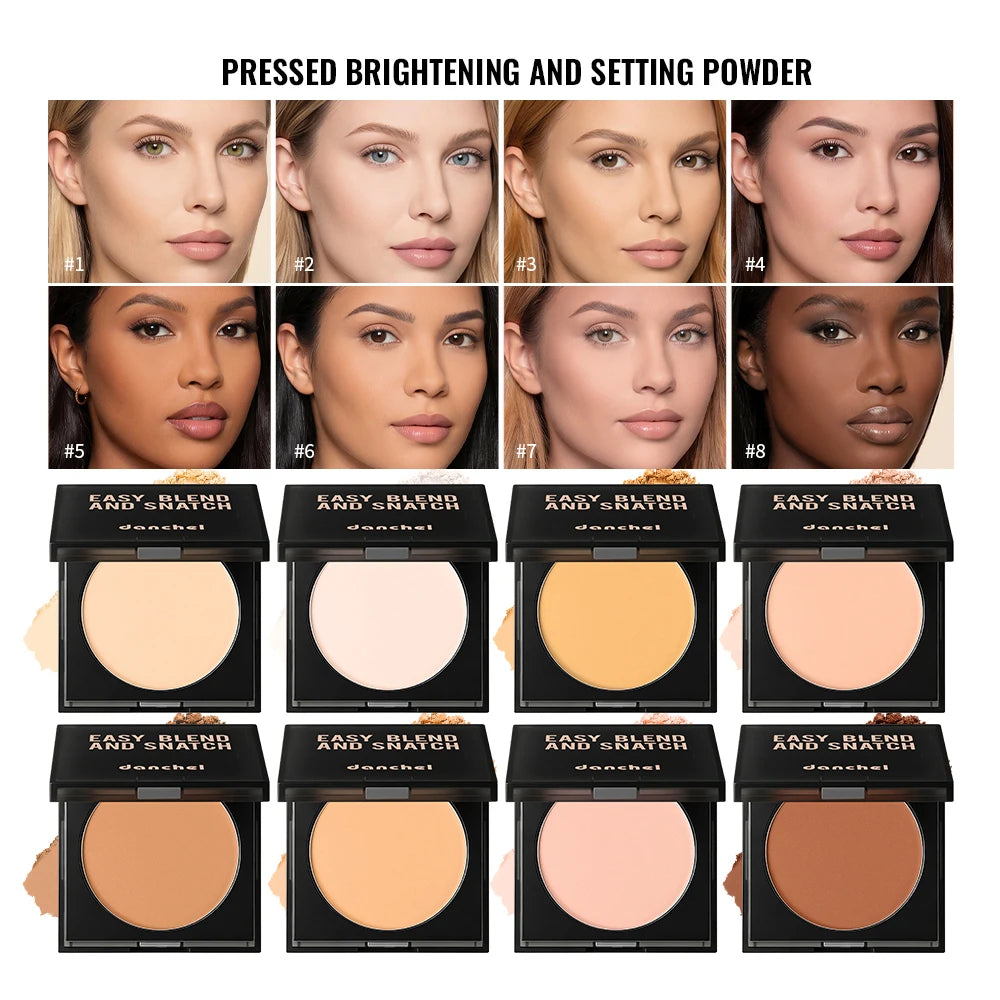 Soft Matte Pressed Powder Oil Control Setting Powder Face Makeup - 1