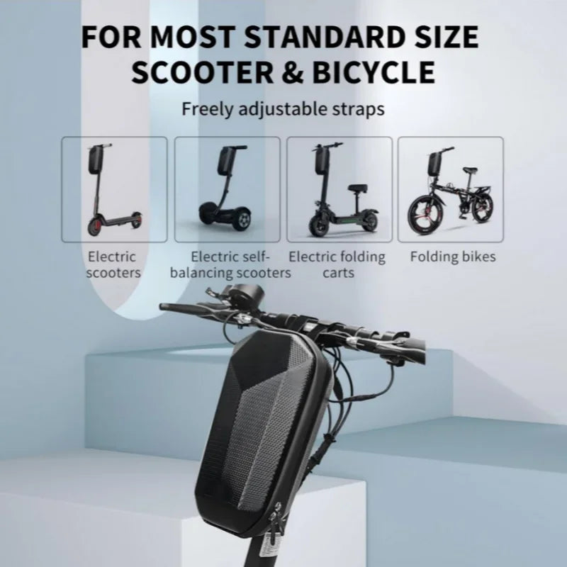 Waterproof Electric Scooter Bag Hard Shell Handlebar Storage Pouch 3L 4L