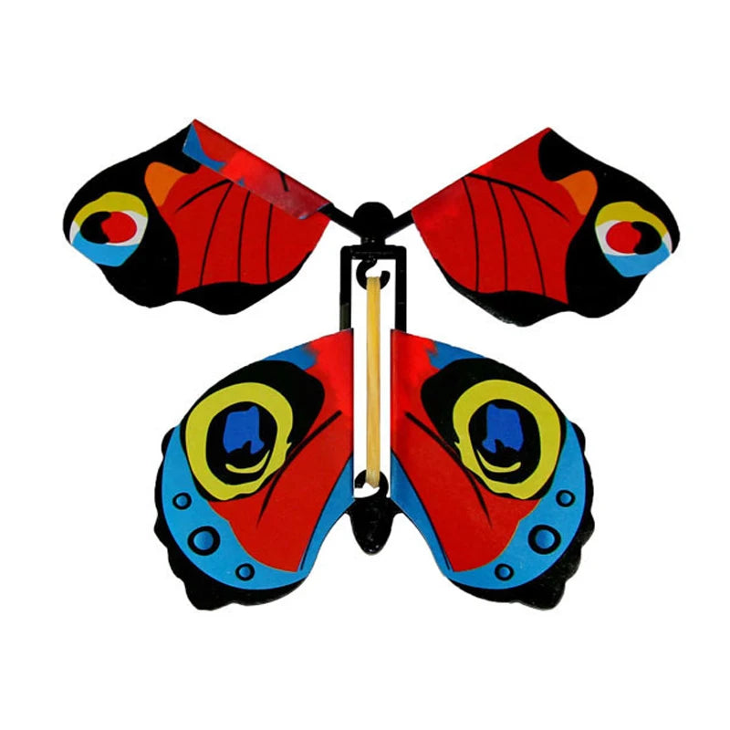 Magic Flying Butterfly Wind Up Toy Surprise Greeting Card Prop - 14