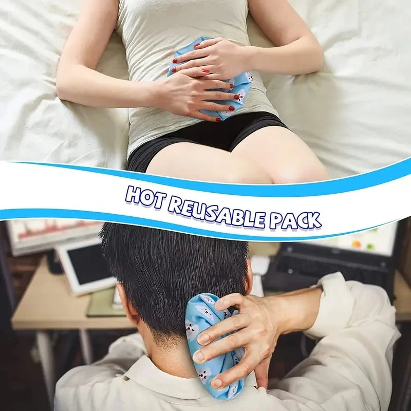 Reusable Ice Pack Hot and Cold Therapy Compress Bag for Pain Relief - 3