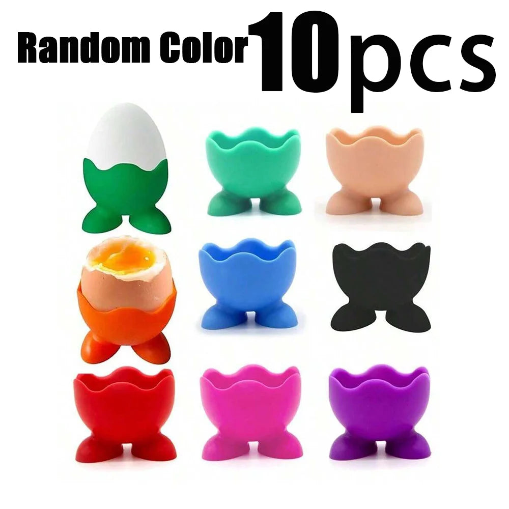 Silicone Egg Cups and Beauty Sponge Holder Stand Set - 13