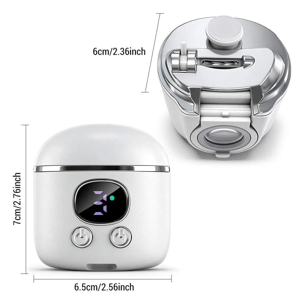 Electric Nail Clipper with LED Light and Magnifier