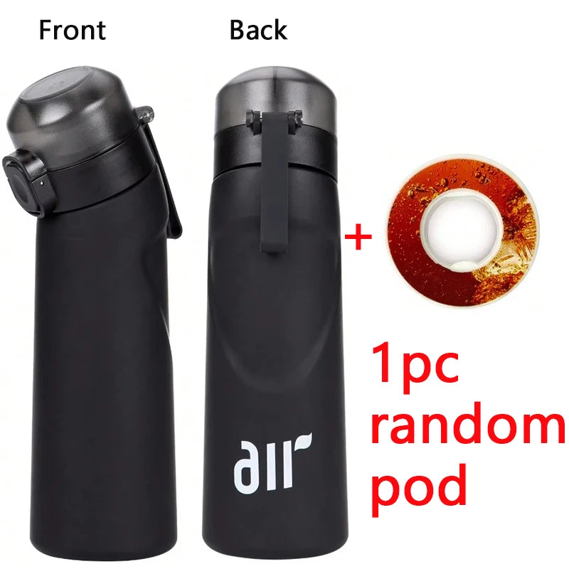 Aromatherapy Sport Water Bottle with Flavor Pods Leak Proof Straw Cup - 18