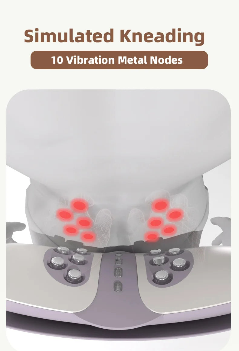 Electric Lumbar Traction Device Wireless Back Stretcher Massager