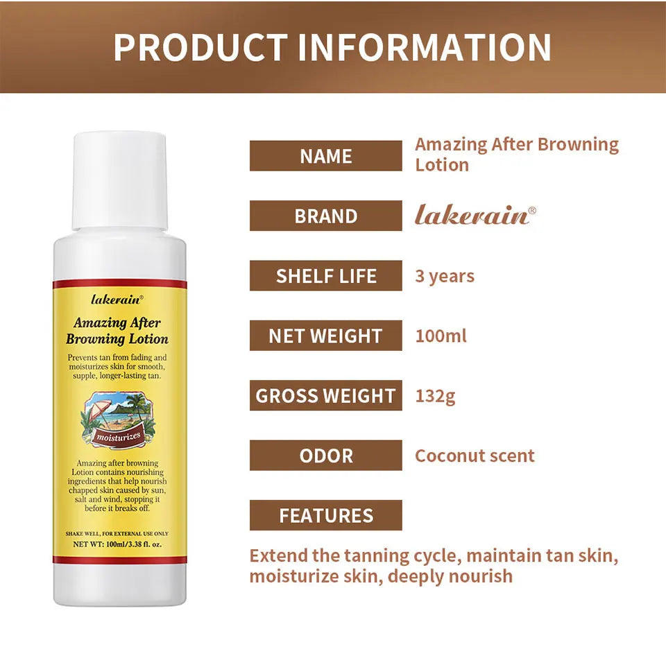 Amazing Brown Tanning Lotion Self Tanner Booster - 29