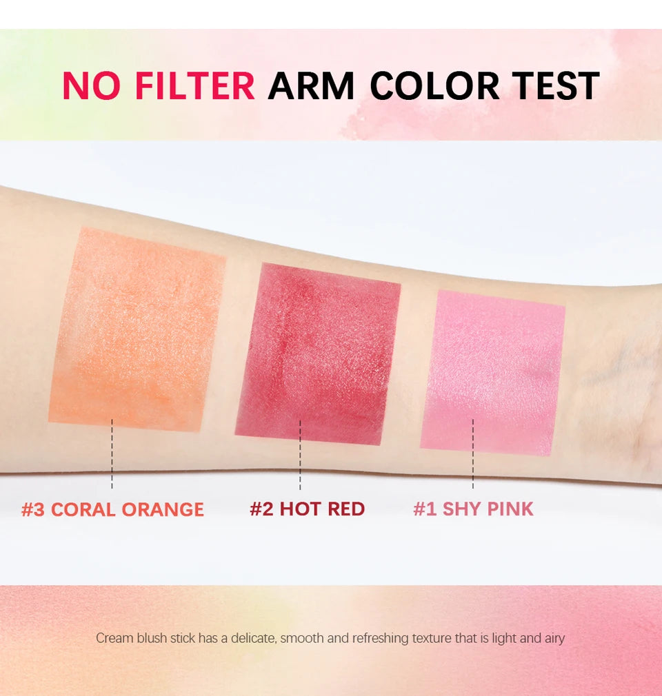 Korean Blush Stick Matte Cream Blusher & Tinted Makeup Stick