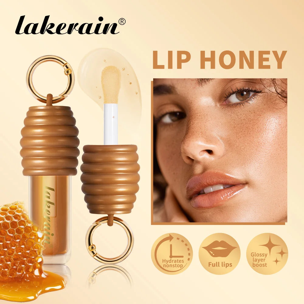 Honey Chocolate Lip Gloss Set Moisturizing Lip Oil Plumper - 2