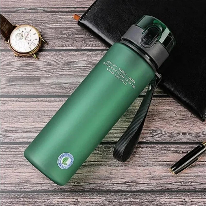 Leak Proof Sports Water Bottle BPA Free Fitness Gym Cup 560ml - 8
