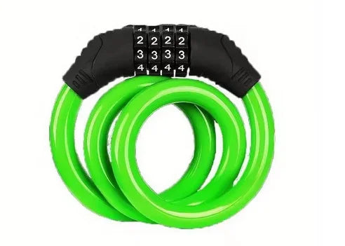 4-Digit Bicycle Cable Lock Anti-Theft MTB Combination Security Lock