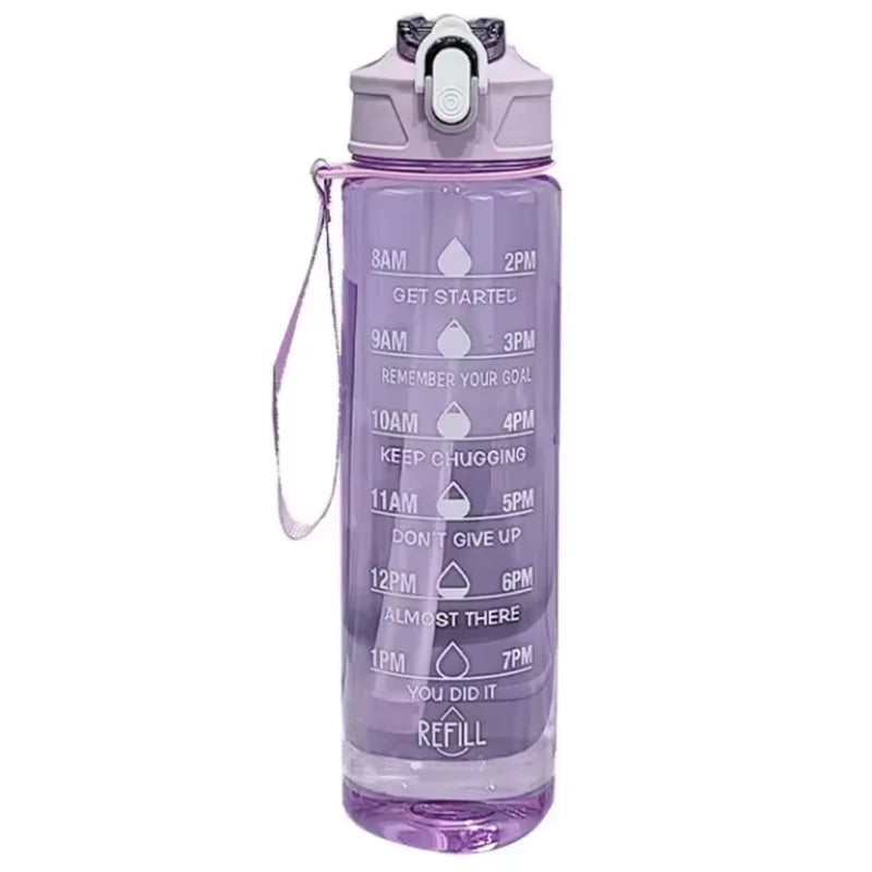 Fantia 750ml Sports Water Bottle Leak Proof Fitness Travel Jug with Straw - 10