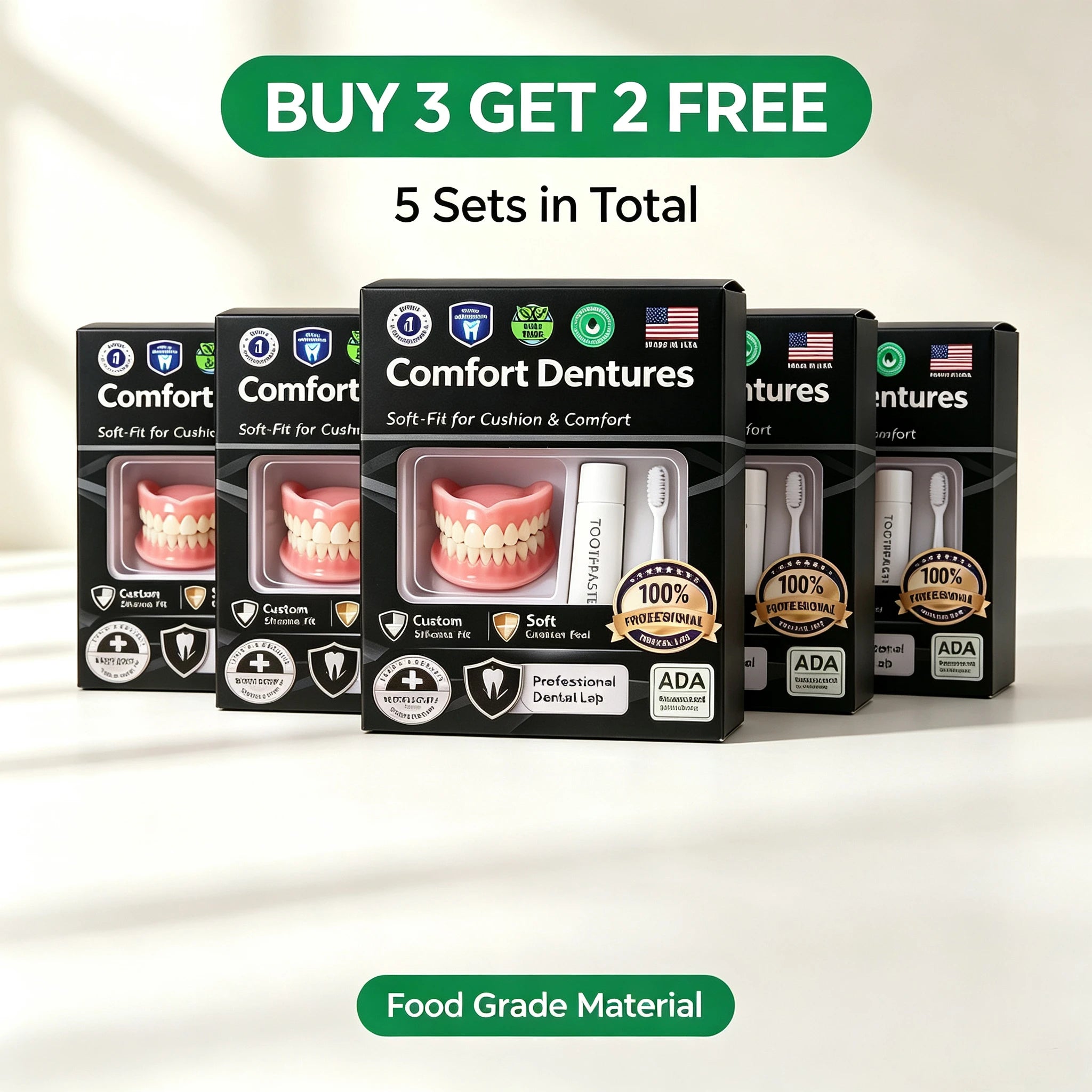 Moldable Silicone False Teeth Kit Cosmetic Smile Denture - 13